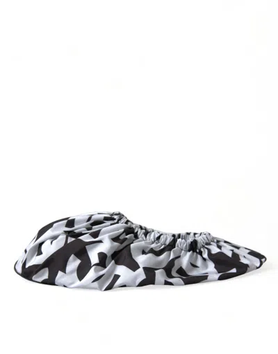 Dolce & Gabbana Logo-print Nylon Slip-on Flat In Multi