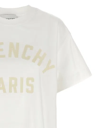 Givenchy Logo-embroidered Cotton T-shirt In White