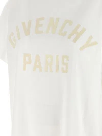 Givenchy Logo-embroidered Cotton T-shirt In White
