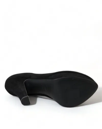 Dolce & Gabbana Suede Platform Pump In Black