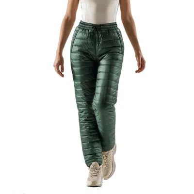 Herno Padded Polyamide Joggers In Green
