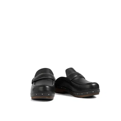 Brunello Cucinelli Shearling-lined Bead-embellished Leather Clogs In Multi