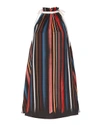 ADAM SELMAN Sunset Striped Trapeze Dress,12233PS