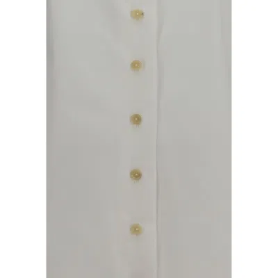 Khaite Ivy Cotton-poplin Shirt In White