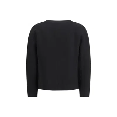 Max Mara Studio Boxy Cady Blazer In Black