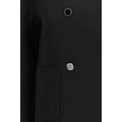 Max Mara Studio Boxy Cady Blazer In Black