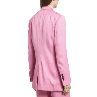Tom Ford Double-breasted Long-sleeve Blazer In Pink