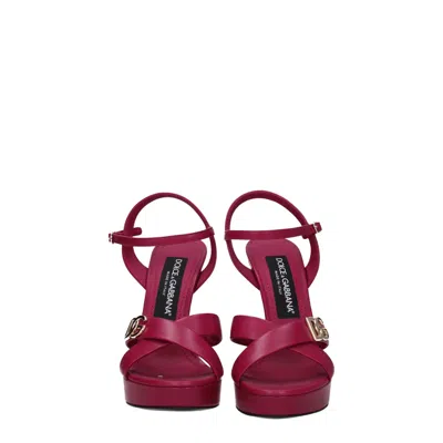 Dolce & Gabbana Leather Dg Logo Platform Platform Sandal In Multi