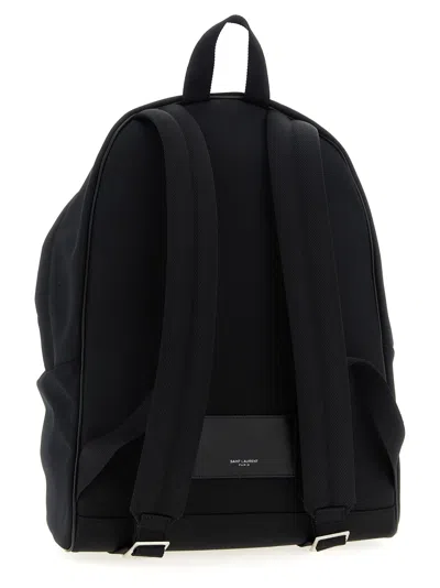 Saint Laurent Technical Polyamide Backpack In Black
