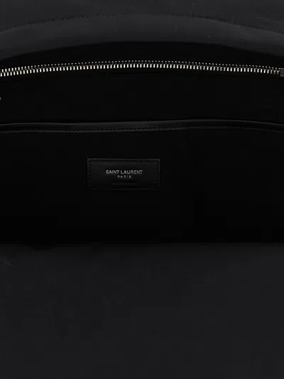 Saint Laurent Technical Polyamide Backpack In Black