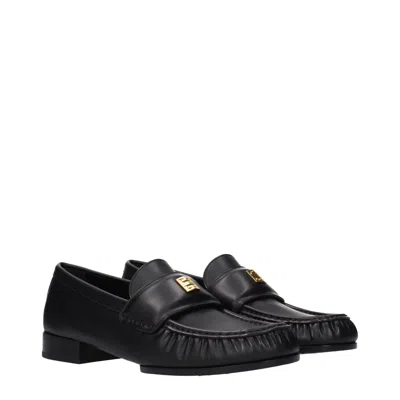 Givenchy Logo-embellished Leather Loafer In Black
