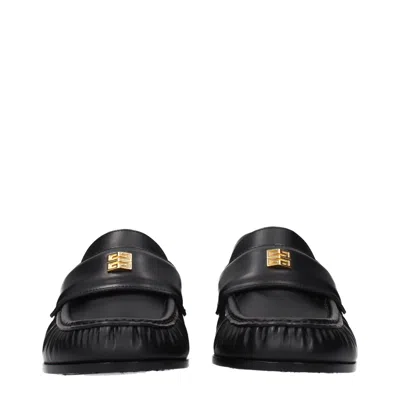 Givenchy Logo-embellished Leather Loafer In Black