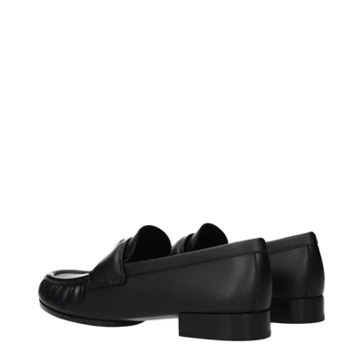 Givenchy Logo-embellished Leather Loafer In Black