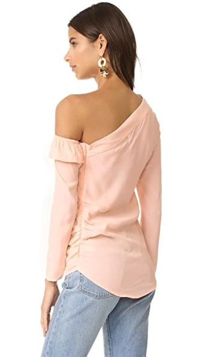 Shop Mlm Label Asymmetrical Jude Top In Nude