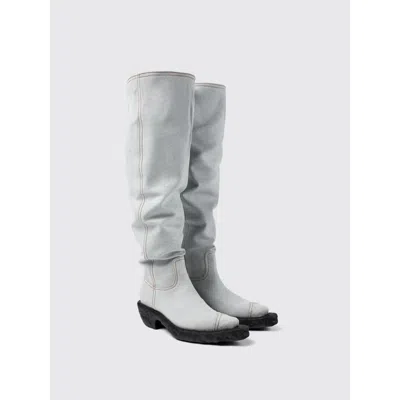Camperlab Denim And Rubber Boot In Blue