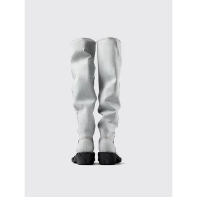 Camperlab Denim And Rubber Boot In Blue