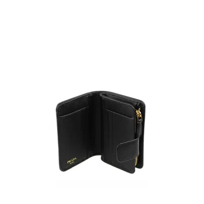 Prada Nylon Wallet In Black