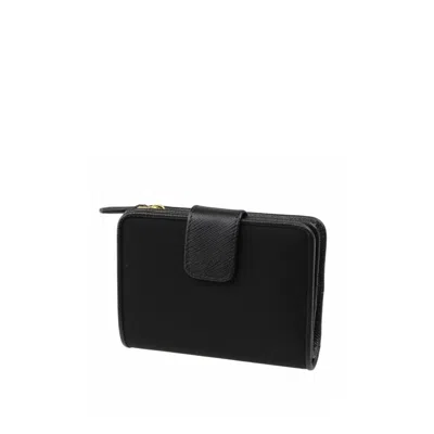 Prada Nylon Wallet In Black