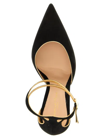 Gianvito Rossi Solid Suede Pumps In Black