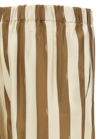 Fendi Printed Silk Bermuda Shorts In Multi