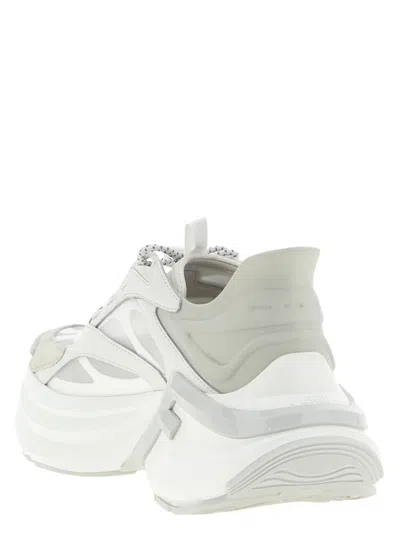 Fendi Light Mesh Sneakers Chunky Sole Pull Tab In Multi