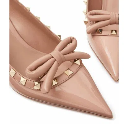 Valentino Rockstud Slingback Pumps In Pink