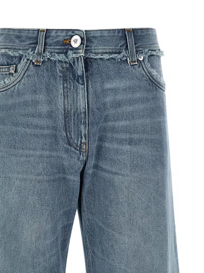 Versace Stonewashed Denim Jeans In Blue