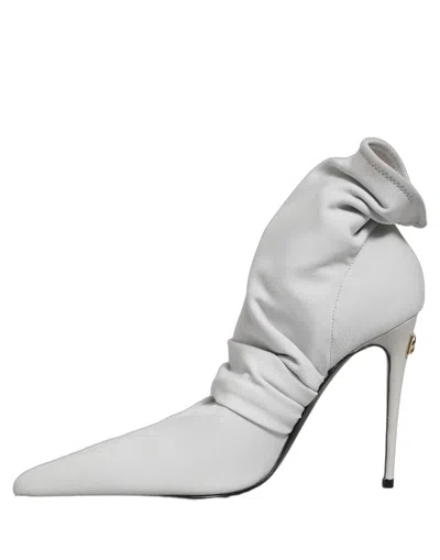Dolce & Gabbana Stretch Sock Stiletto Heel In Gray