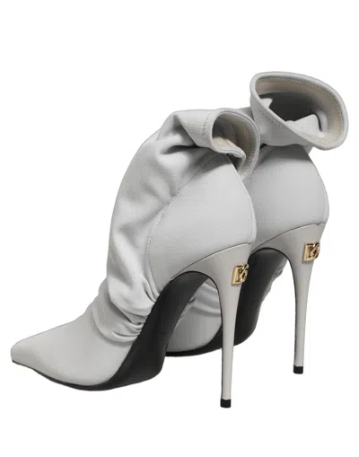 Dolce & Gabbana Stretch Sock Stiletto Heel In Gray