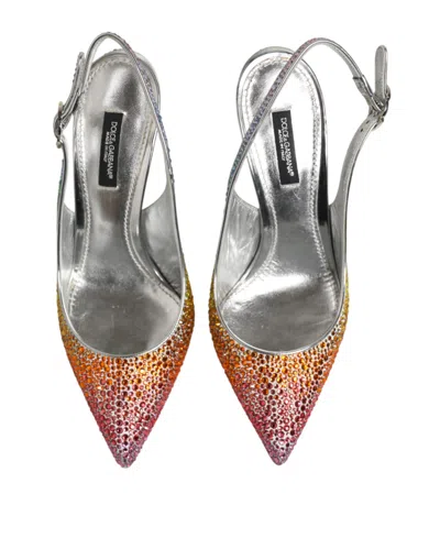 Dolce & Gabbana Sequin Slingback Heel In Multi