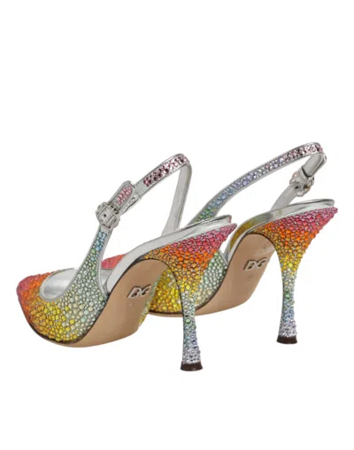 Dolce & Gabbana Sequin Slingback Heel In Multi