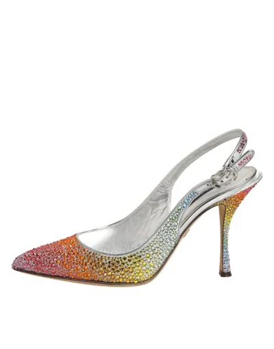Dolce & Gabbana Sequin Slingback Heel In Multi