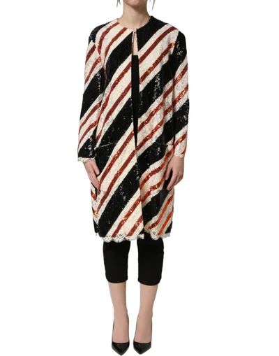 Dolce & Gabbana Duster Coat In Multi