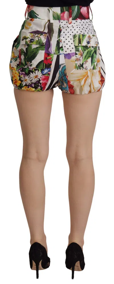Dolce & Gabbana Patchwork Cotton Shorts In Multi