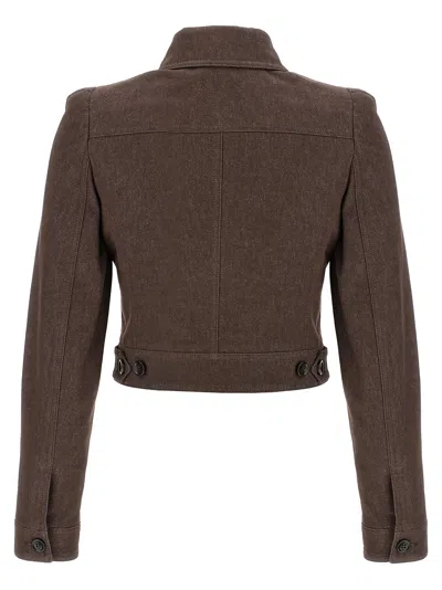 Max Mara Carpa Blazer In Brown