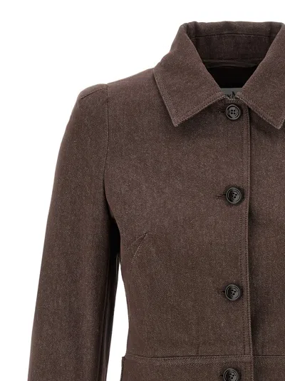 Max Mara Carpa Blazer In Brown