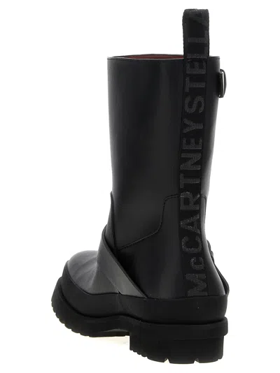 Stella Mccartney Trace Ankle Boots With Alter Mat Finish In Black