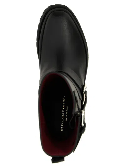 Stella Mccartney Trace Ankle Boots With Alter Mat Finish In Black