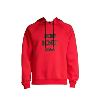 Knt Kiton Logo-embroidered Viscose Sweatshirt In Red
