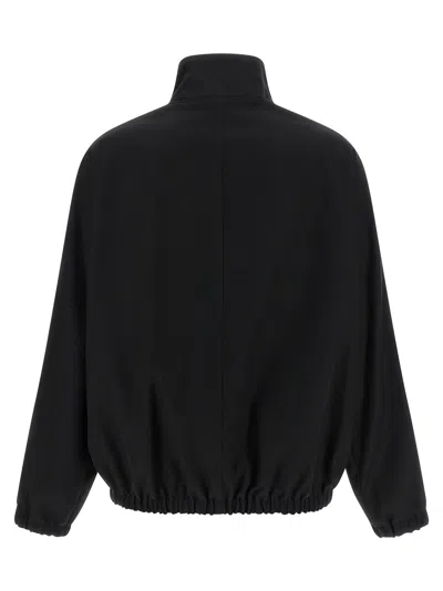 Courrèges Courreges Buckle-collared Bomber Jacket In Black