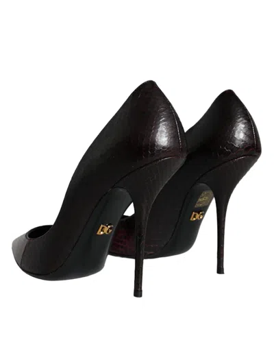 Dolce & Gabbana Python Leather Pump In Multi