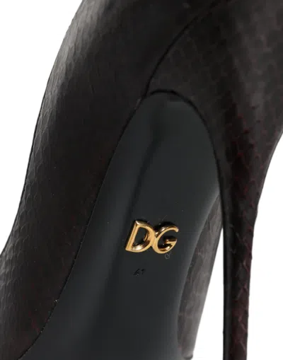Dolce & Gabbana Python Leather Pump In Multi