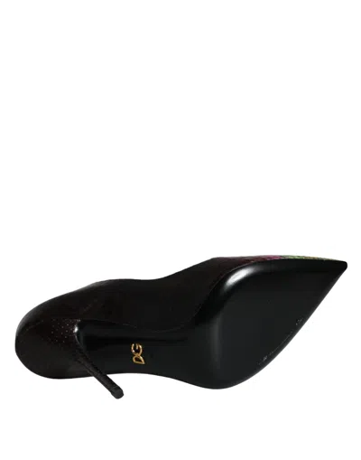 Dolce & Gabbana Python Leather Pump In Multi