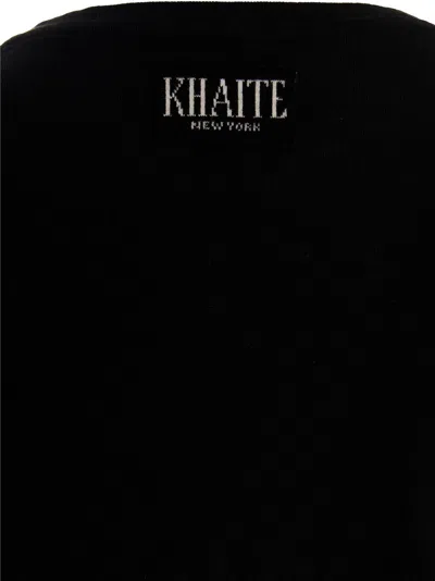 Khaite Black Mae T-shirt In Black