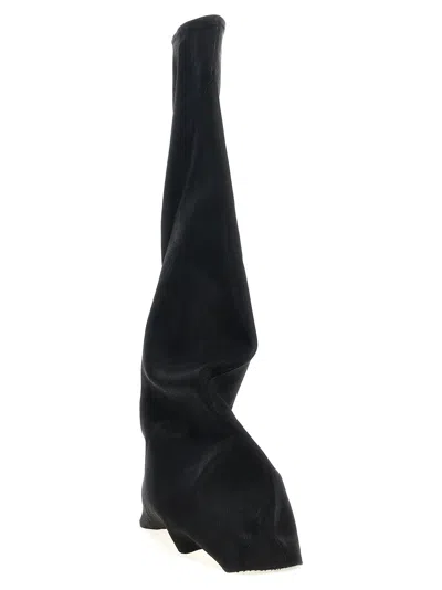 Drkshdw Foil-overdyed Denim Boot In Black