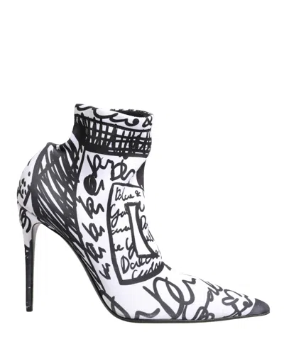 Dolce & Gabbana Graffiti-print Stretch Heel In Multi