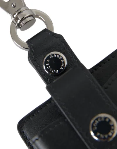 Dolce & Gabbana Leather Case In Black