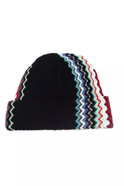 Missoni Mi-22438 Geometric-patterned Wool Beanie In Multi