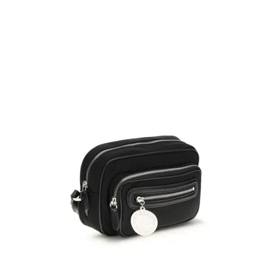 Stella Mccartney Polyamide Backpack Adjustable Shoulder Strap In Black