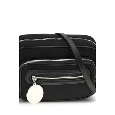 Stella Mccartney Polyamide Backpack Adjustable Shoulder Strap In Black